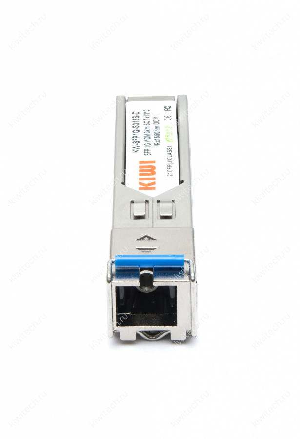KIWI SFP модуль WDM, 1.25 G, 3 км, TX 1310 нм, RX 1550 нм, SC, DDM