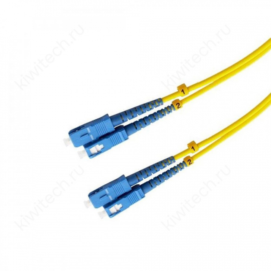 Оптический патчкорд SC/UPC-SC/UPC, SM G652D, 0.9mm, duplex, LSZH, 2M